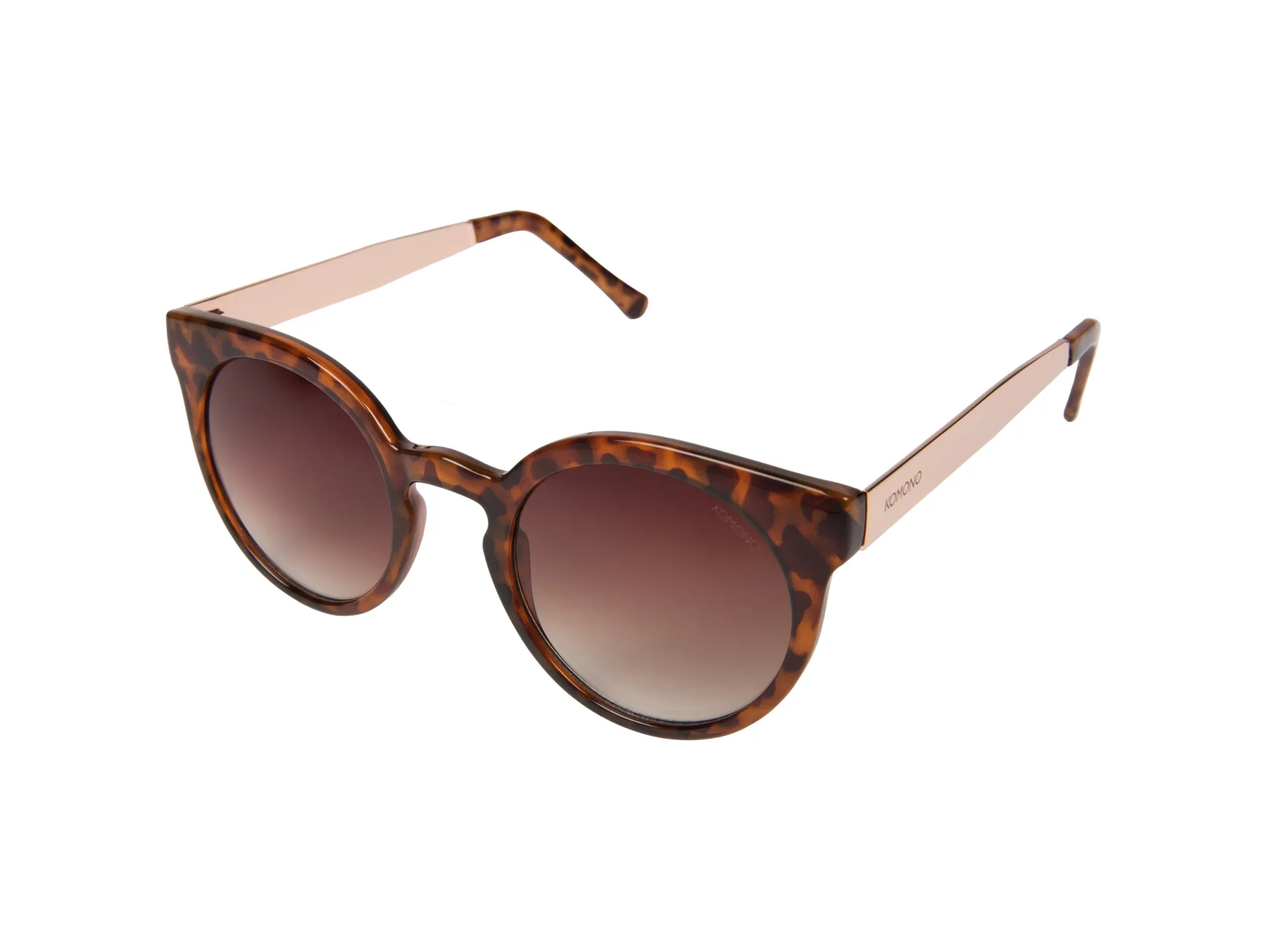 Shop Lulu Metal Series Tortoise Rose Gold Cat-Eye | Round