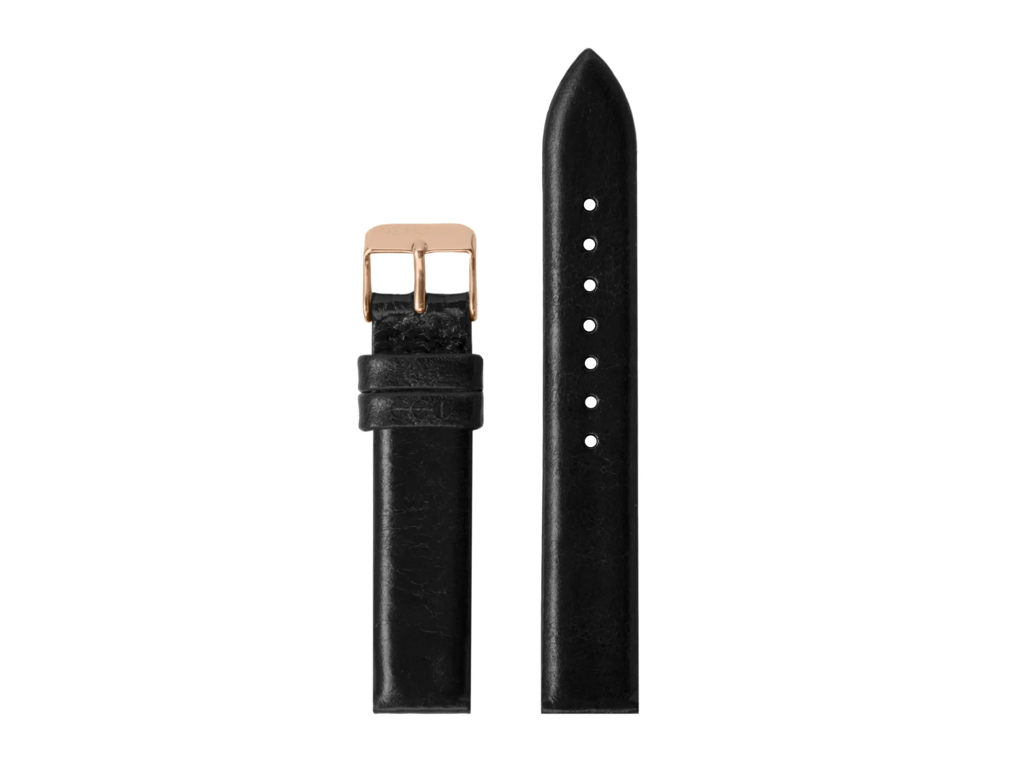 Shop Strap 16 - Black Rose Gold Straps