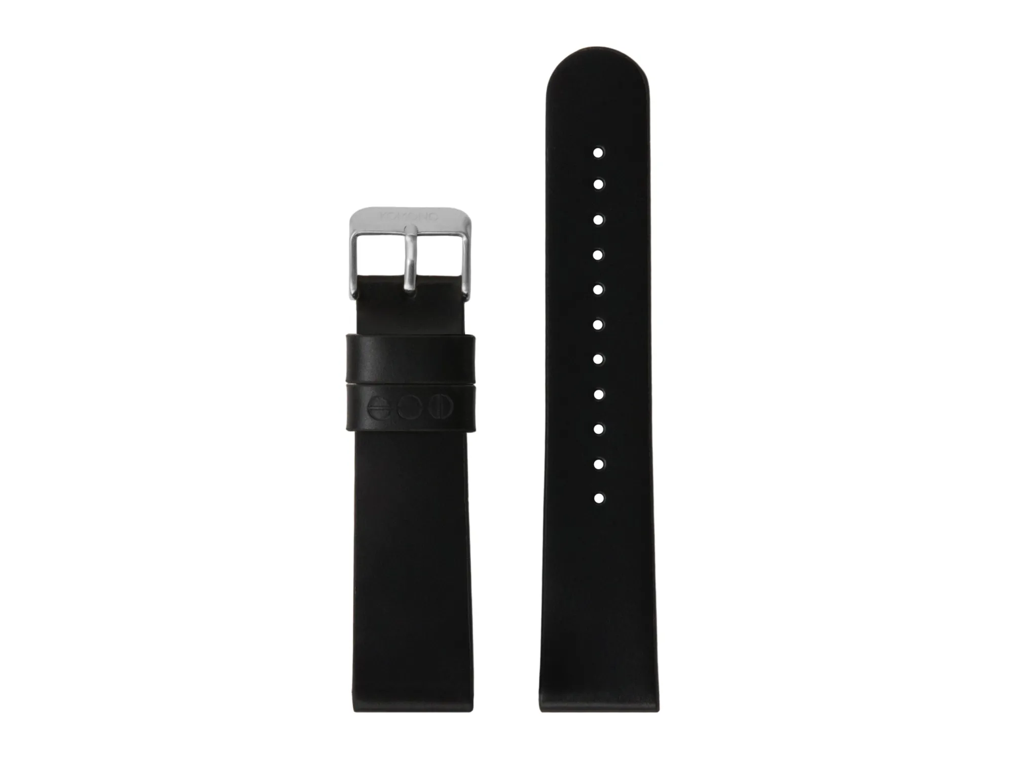 Cheap Strap 20 - Black Silver Straps